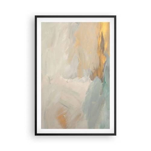 Poster in cornice nera - Astrazione: il paese della mitezza - 61x91 cm