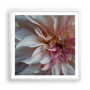 Poster in cornice bianca - Freschezza in fiore - 60x60 cm