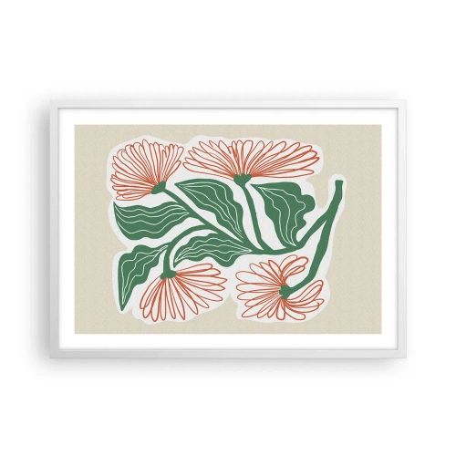 Poster in cornice bianca - Folklore e modernità - 70x50 cm