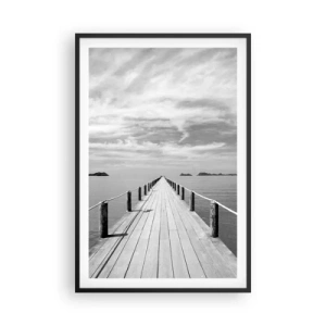 Poster in cornice nera - Forse un viaggio... - 61x91 cm