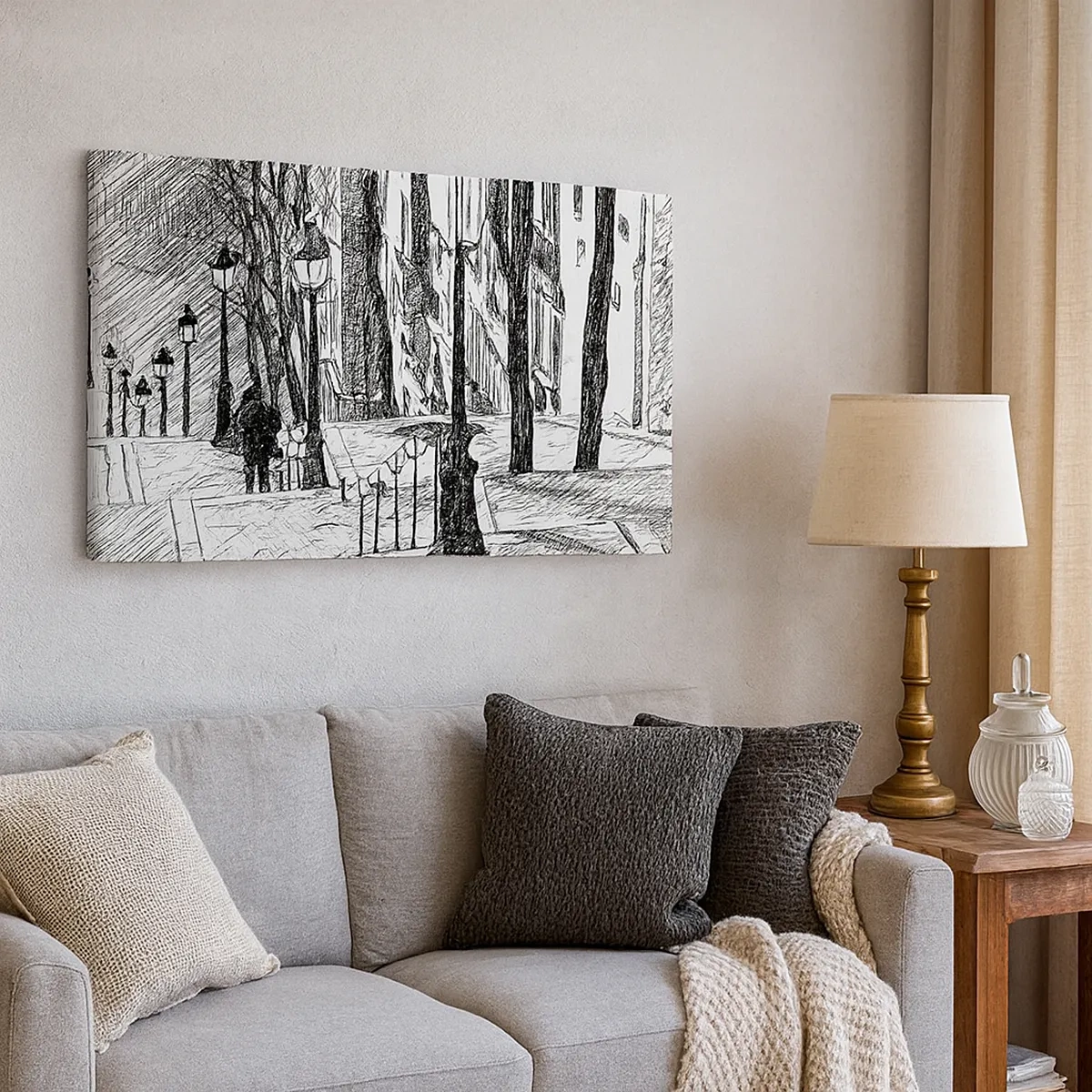 Quadro su tela - Stampe su Tela - Storia d'amore o racconto di paura? - 30x30 cm