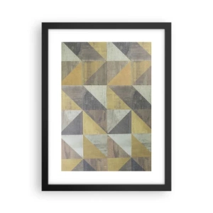 Poster in cornice nera - Secondo i triangoli - 30x40 cm