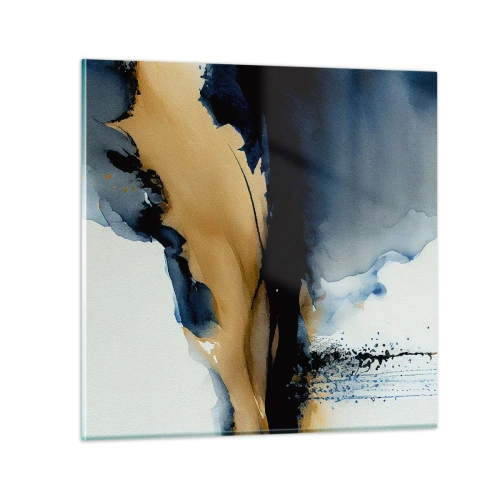 Quadro su vetro - Dietro la cortina - 30x30 cm