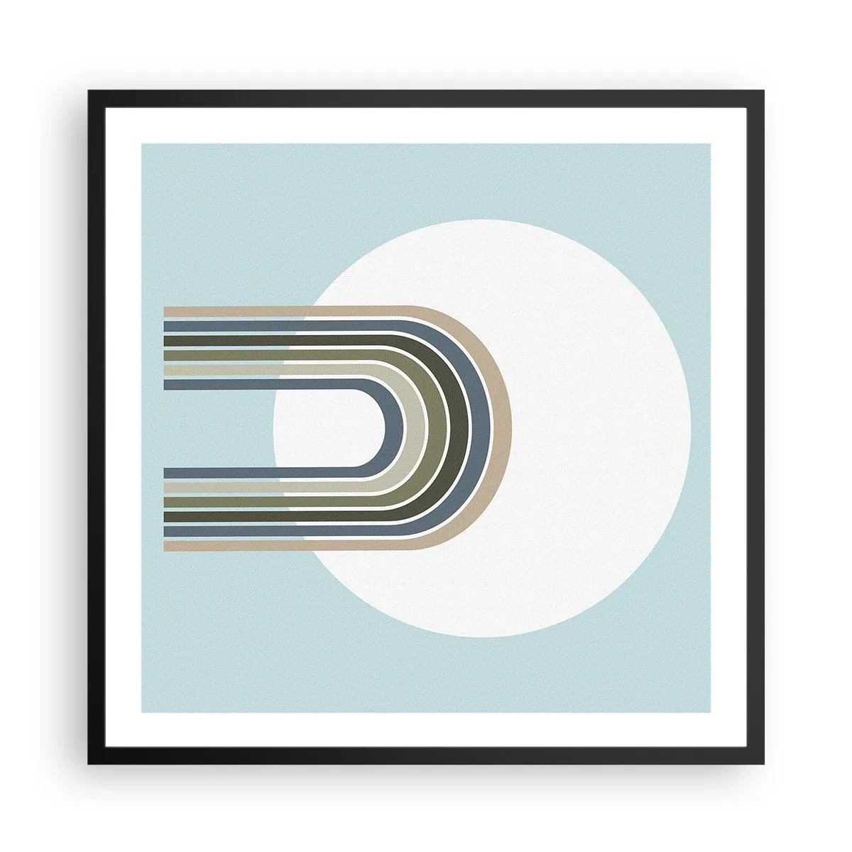 Poster in cornice nera - Attrazione irresistibile - 60x60 cm