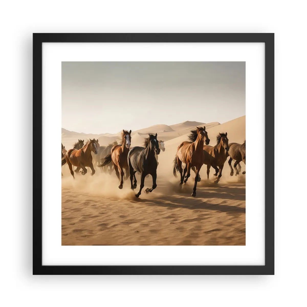 Poster in cornice nera - Liberi come il vento - 40x40 cm