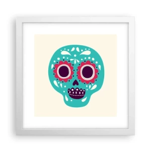 Poster in cornice bianca - Vita: un gioco fino alla morte - 30x30 cm