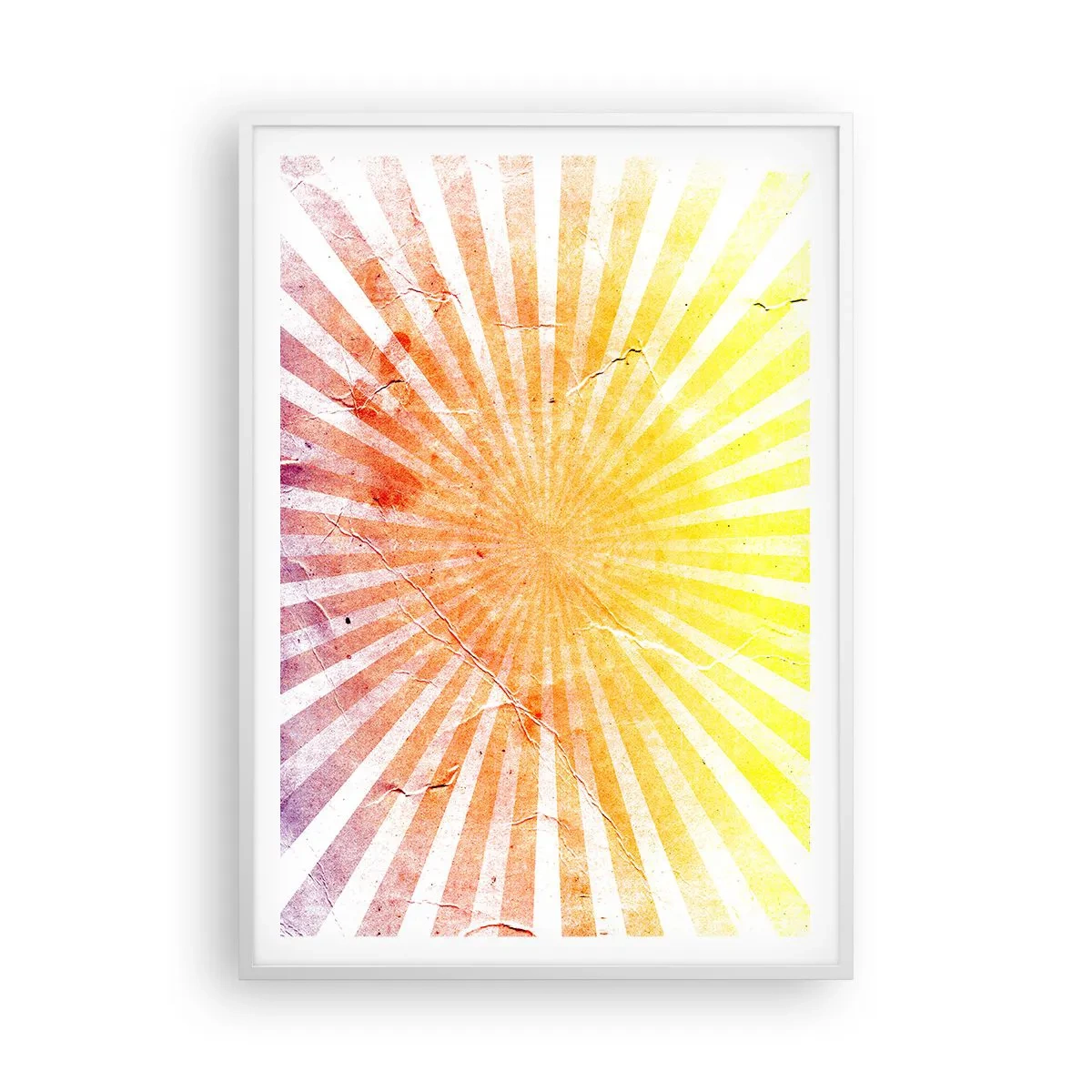 Poster in cornice bianca - Albe e tramonti - 70x100 cm