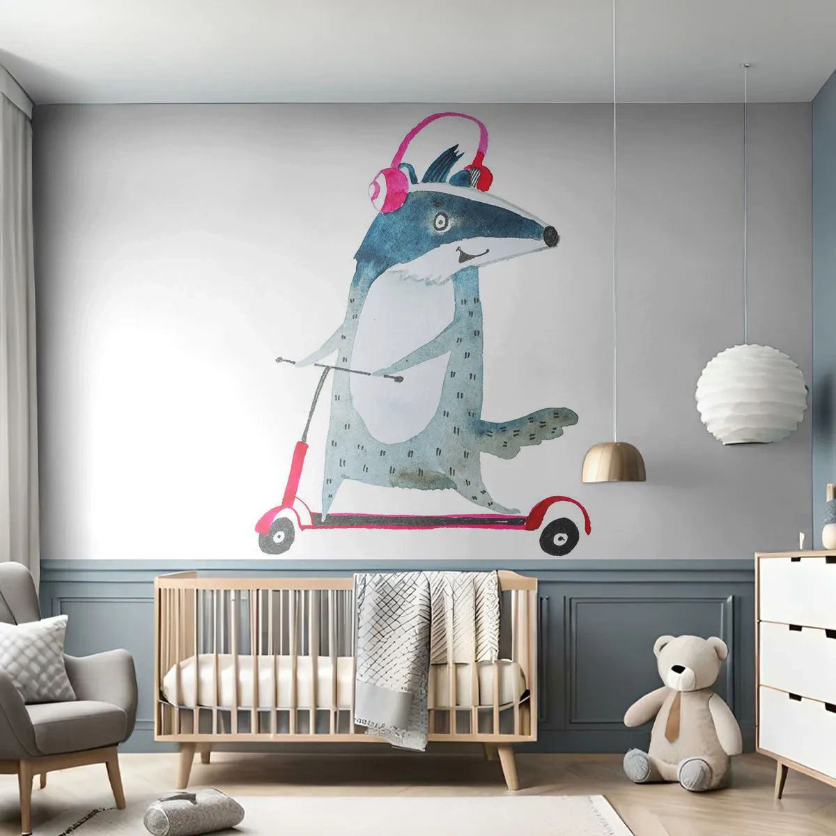 Fotomurali Autoadesivo Deluxe Sticker - Tassi di gioia - Bambini, Scooter, Animale - 250x175 cm