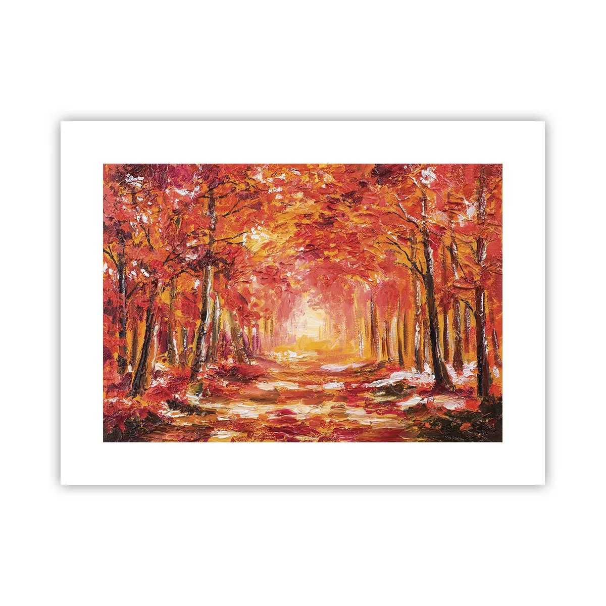 Poster - Foresta di rame - 40x30 cm