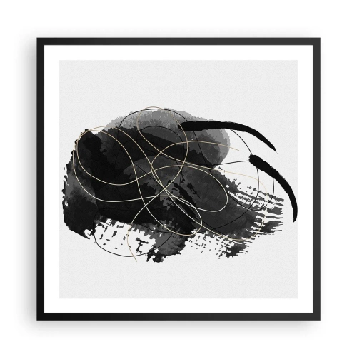 Poster in cornice nera - Nato dal nero - 60x60 cm