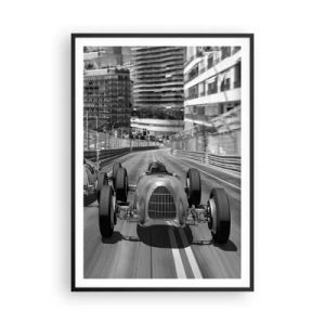 Poster in cornice nera - Tanto tempo fa a Montecarlo - 70x100 cm