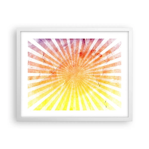 Poster in cornice bianca - Albe e tramonti - 50x40 cm
