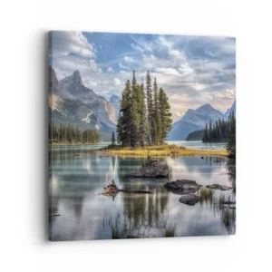 Quadro su tela - Stampe su Tela - Sulle acque grandi e limpide...  - 40x40 cm