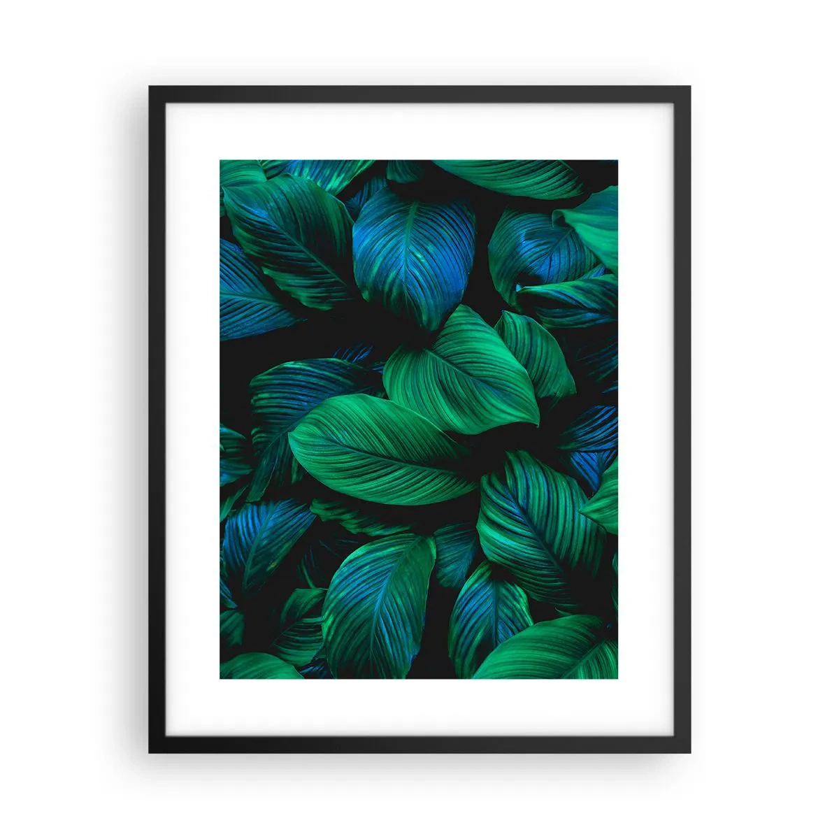 Poster in cornice nera - Nella folla verde - 40x50 cm
