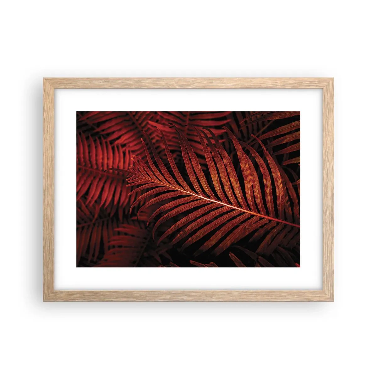 Poster in cornice rovere chiaro - Il calore della vita - 40x30 cm