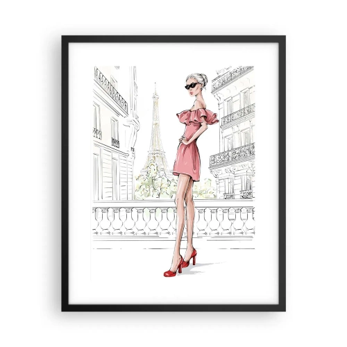 Poster in cornice nera - L'arte della moda - 40x50 cm
