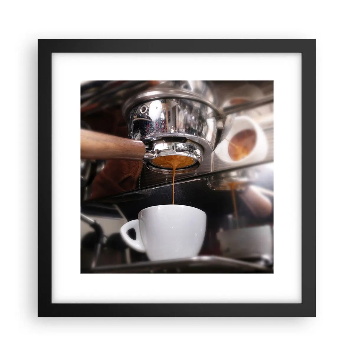 Poster in cornice nera - Il miglior momento della giornata - 30x30 cm