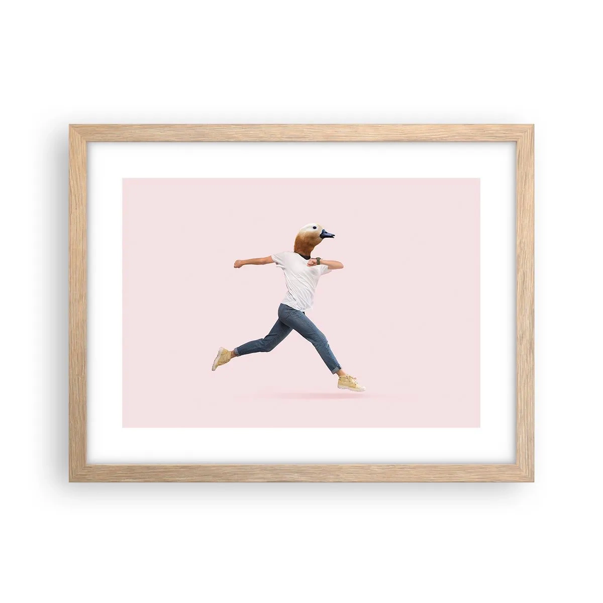 Poster in cornice rovere chiaro - Un pizzico di assurdo - 40x30 cm