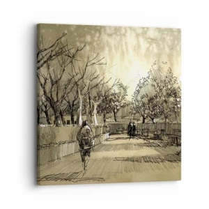 Quadro su tela - Stampe su Tela - Attimo fermato con la penna - 30x30 cm