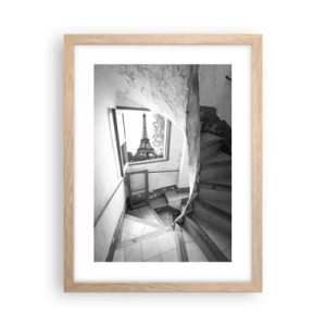 Poster in cornice rovere chiaro - Che vista! - 30x40 cm