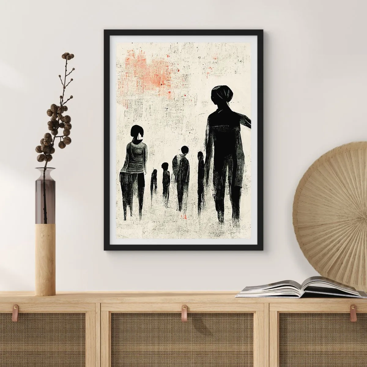 Poster in cornice nera - Contro la solitudine - 40x50 cm