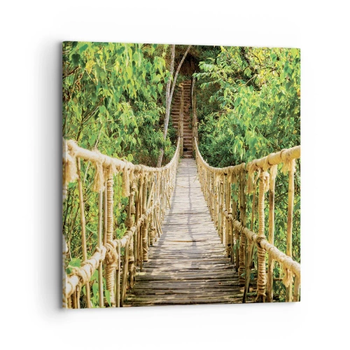 Quadro su tela - Stampe su Tela - Sospeso nel verde - 70x70 cm