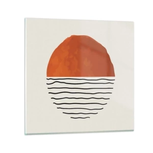 Quadro su vetro - Atmosfera giapponese - 70x70 cm