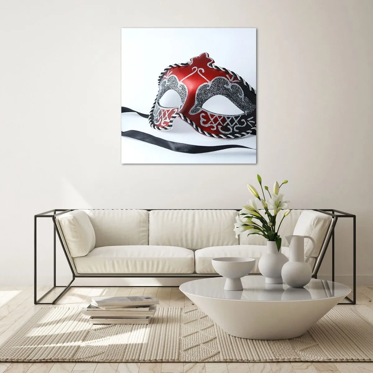 Quadro su vetro - Invito al ballo - 60x60 cm