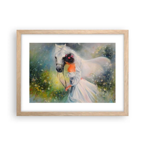 Poster in cornice rovere chiaro - Come in un bel sogno - 40x30 cm