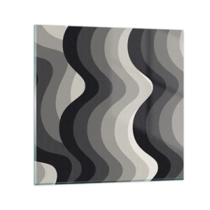Quadro su vetro - Un'onda dopo l'altra - 30x30 cm