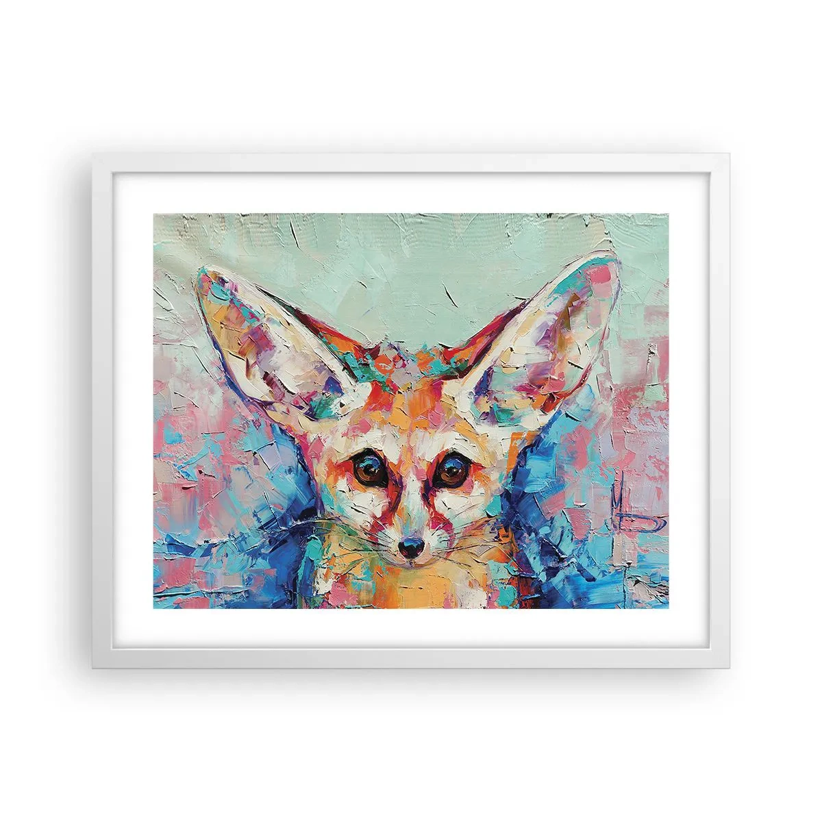 Poster in cornice bianca - Siete pronti per me? - 50x40 cm