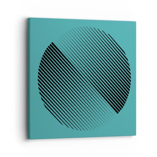 Quadro su tela - Stampe su Tela - Cerchio: variazione geometrica - 30x30 cm