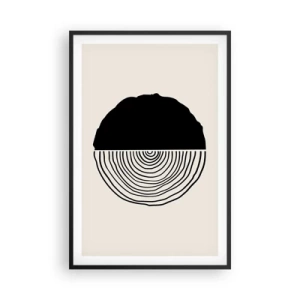 Poster in cornice nera - A metà - 61x91 cm