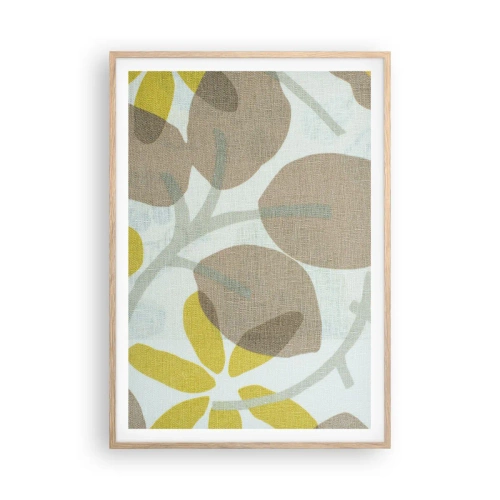 Poster in cornice rovere chiaro - Composizione sotto al sole - 70x100 cm