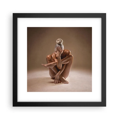 Poster in cornice nera - Unità di corpo e anima - 30x30 cm