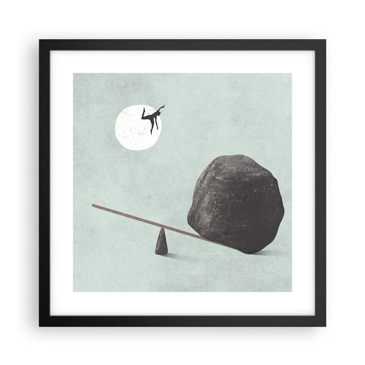 Poster in cornice nera - Sogno adempiuto - 40x40 cm