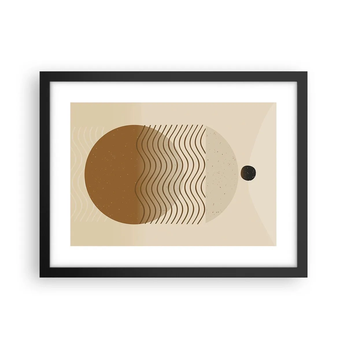 Poster in cornice nera - Sull'origine delle figure geometriche - 40x30 cm