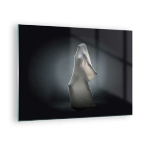 Quadro su vetro - Una sagoma misteriosa nella luce soffusa - 70x50cm - Desideri nascosti - Decorazione murale moderna per soggiorno e camera da letto ARTTOR
