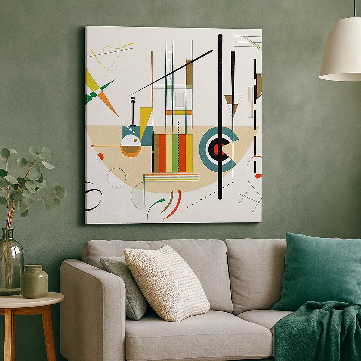 Quadro su tela - Stampe su Tela - E il mondo ride - 30x30 cm