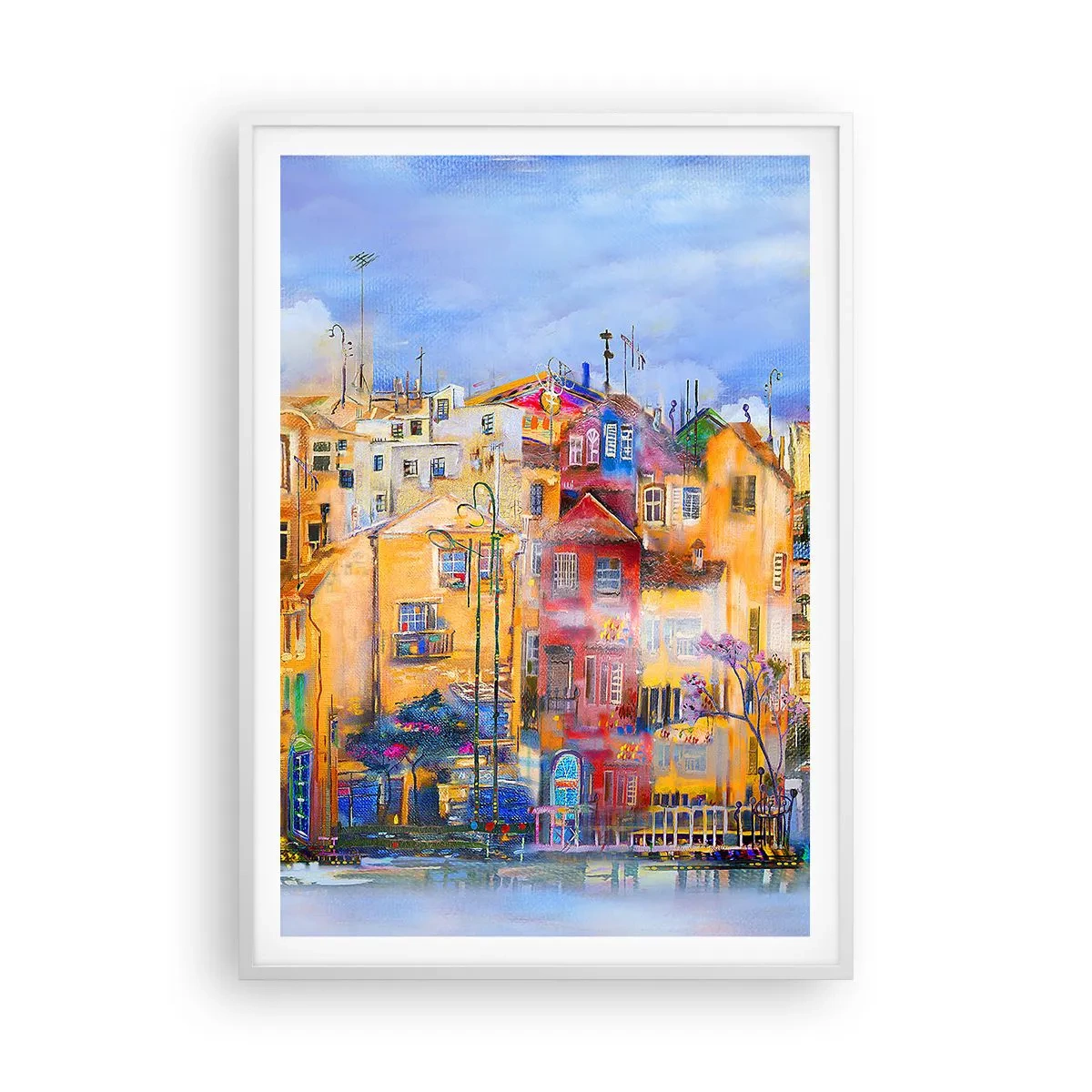 Poster in cornice bianca - Siamo insieme - 70x100 cm