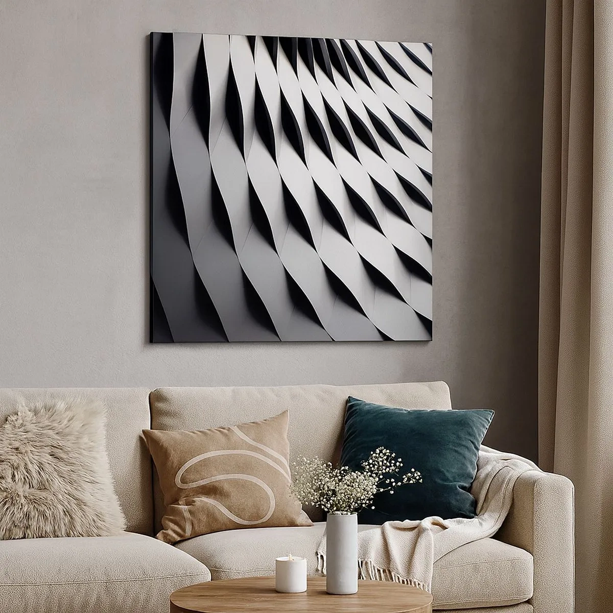 Quadro su tela - Stampe su Tela - Sulla cresta dell'onda - 30x30 cm