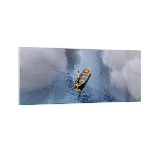 Quadro su vetro - Vita - viaggio - incertezza - 100x40 cm