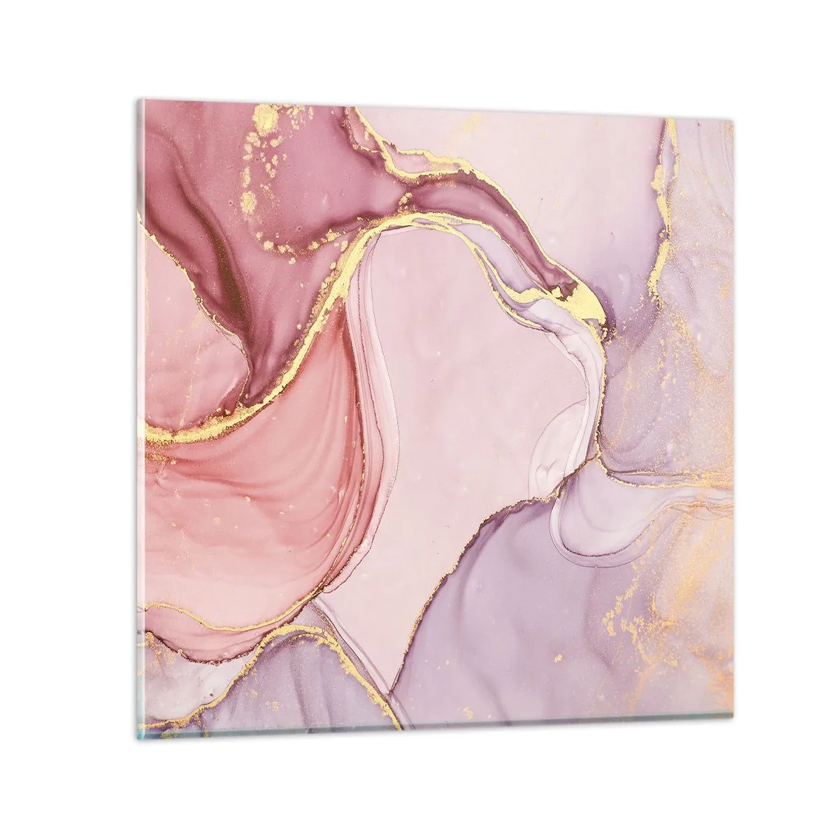 Quadro su vetro - La carezza dei colori - 50x50 cm