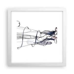 Poster in cornice bianca - Studio del tocco - 30x30 cm