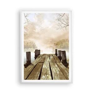 Poster in cornice bianca - La mite melanconia autunnale - 70x100 cm