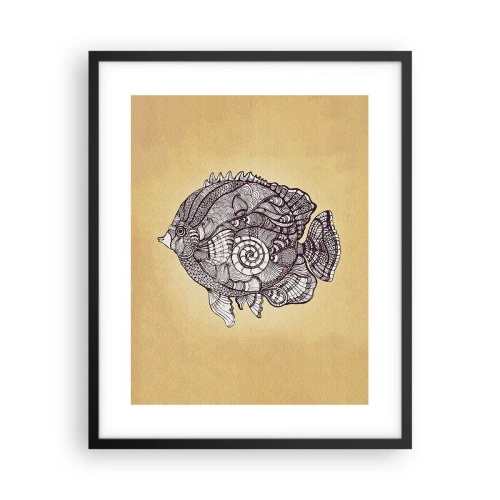 Poster in cornice nera - Decorazioni dell'oceano - 40x50 cm