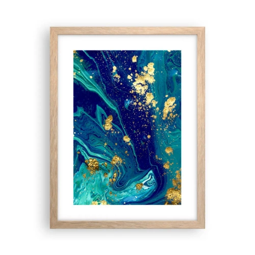 Poster in cornice rovere chiaro - Petali di sole - 30x40 cm