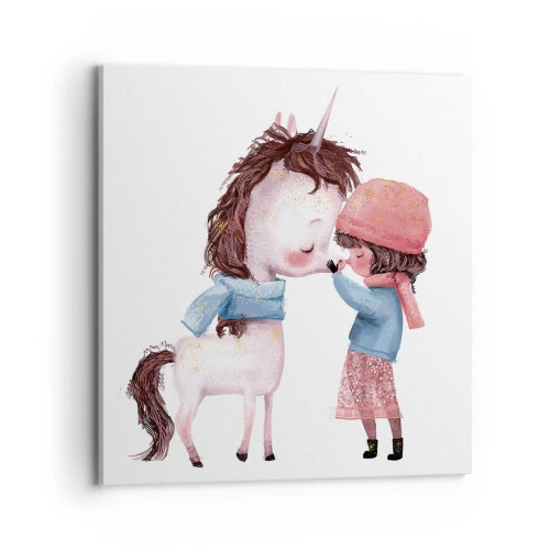 Quadro su tela - Stampe su Tela - Racconto d'inverno - 70x70 cm
