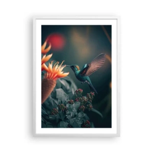 Poster in cornice bianca - Una vita davvero a colori - 50x70 cm