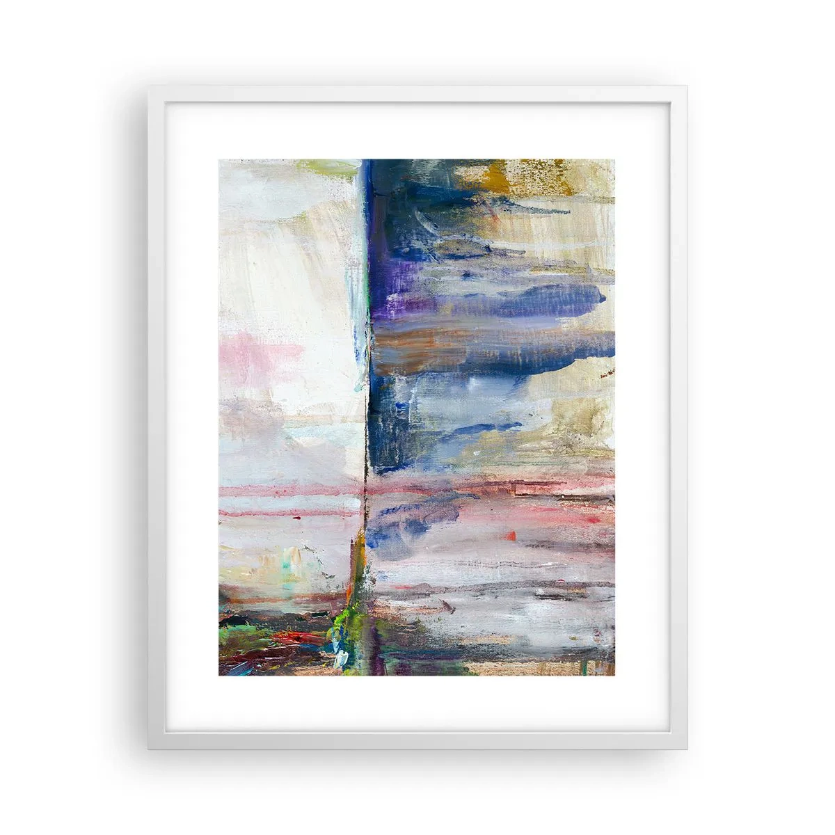 Poster in cornice bianca - Impressioni e suggestioni colorate - 40x50 cm